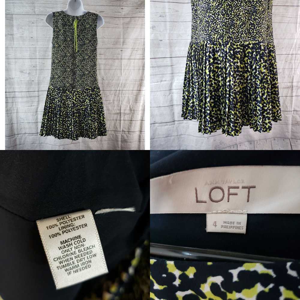 Loft Ann Taylor LOFT Womens Printed Dress Sz 4 Gr… - image 4