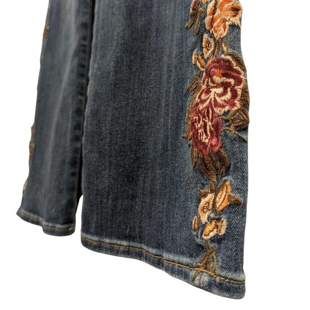 Driftwood Kelly Floral Embroidered Bootcut Jeans … - image 10