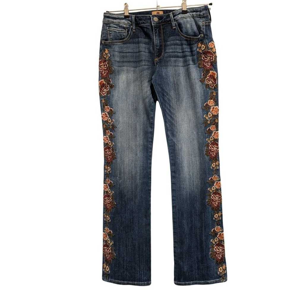 Driftwood Kelly Floral Embroidered Bootcut Jeans … - image 2