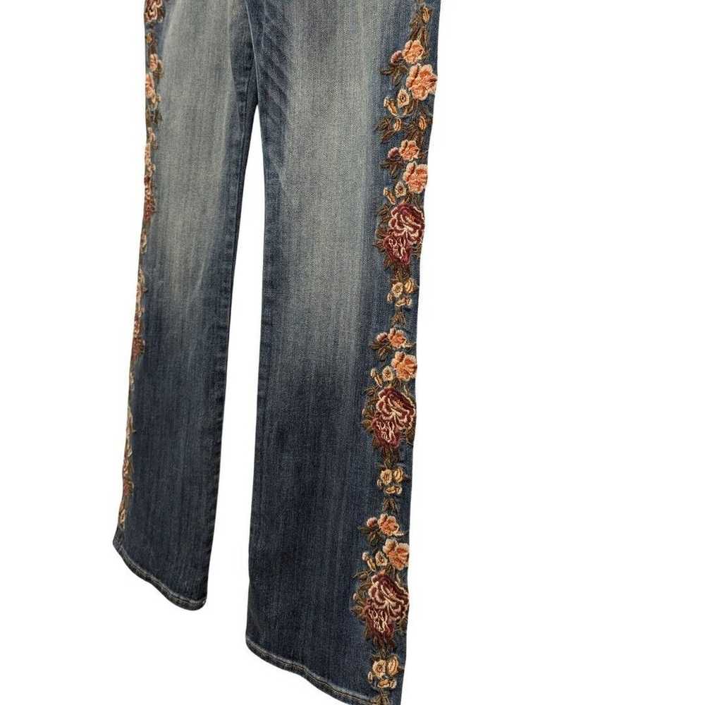 Driftwood Kelly Floral Embroidered Bootcut Jeans … - image 6