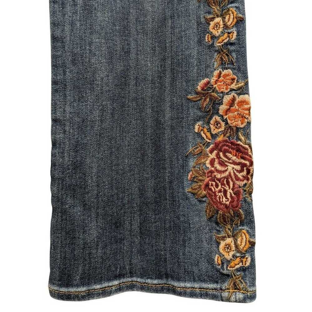 Driftwood Kelly Floral Embroidered Bootcut Jeans … - image 9