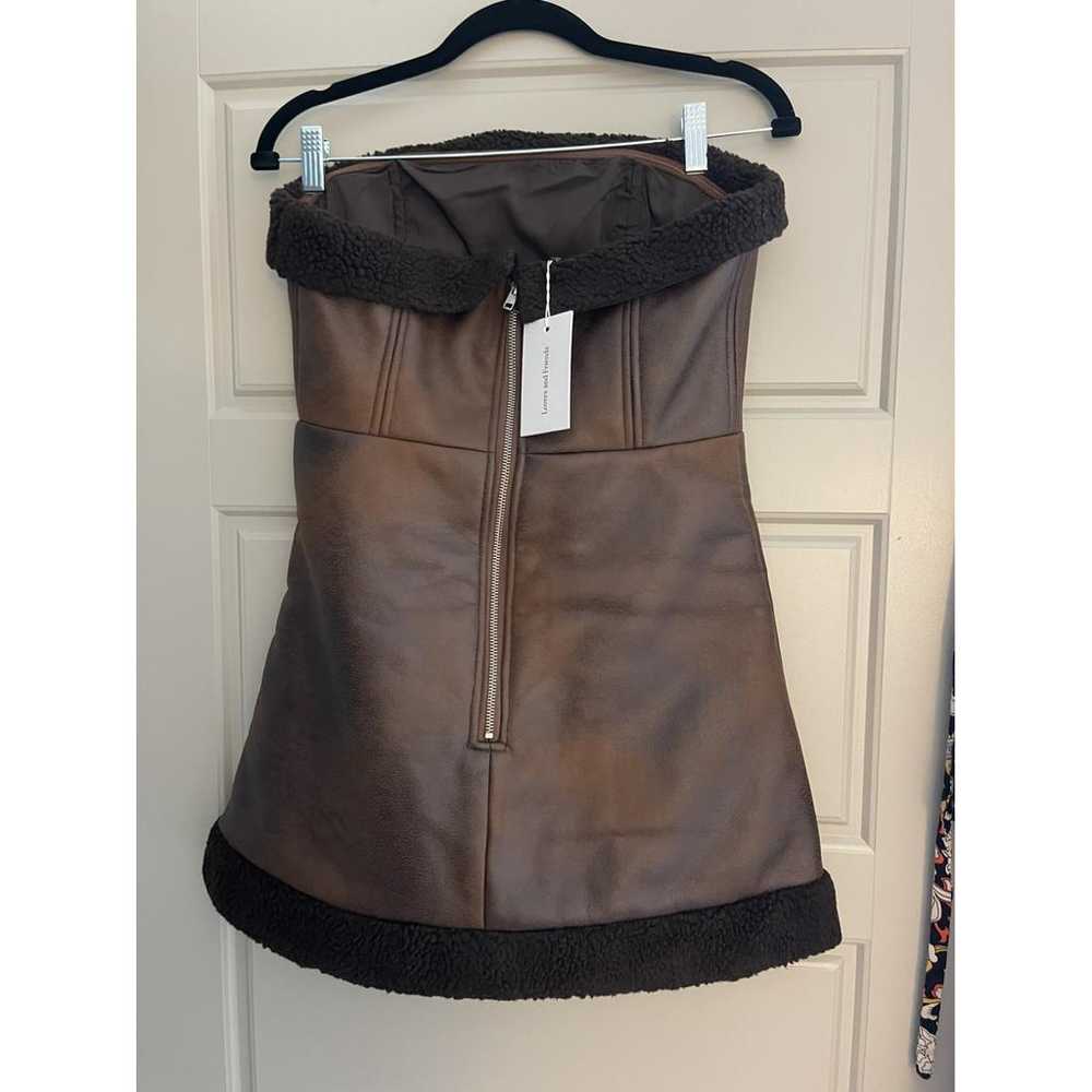 Lovers + Friends Leather mini dress - image 2