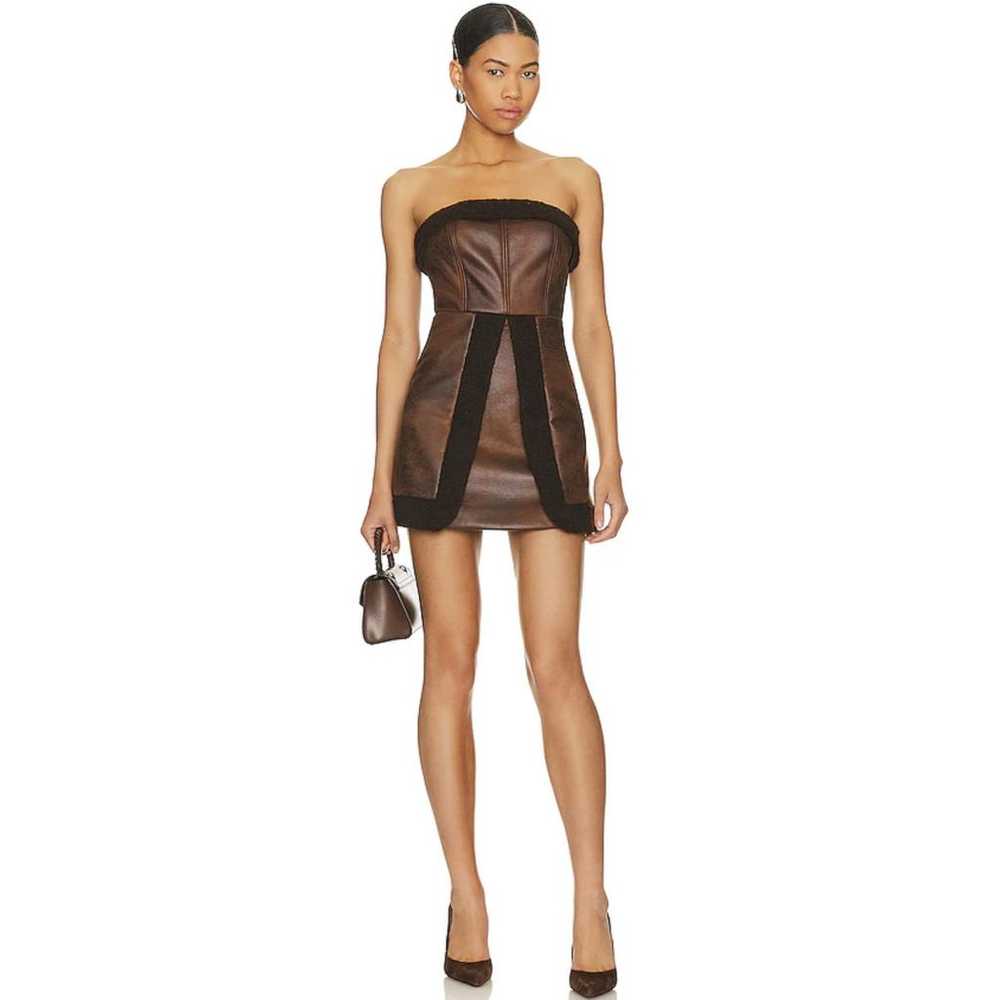 Lovers + Friends Leather mini dress - image 3