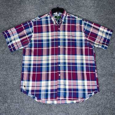 Hunt Club Hunt Club Shirt Mens XL Purple Plaid Sh… - image 1