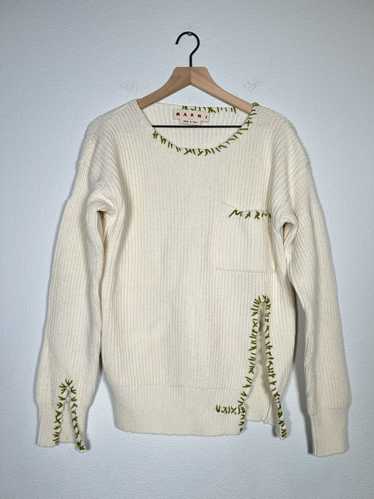 Marni FW22 Distressed Yarn Stitch Sweater