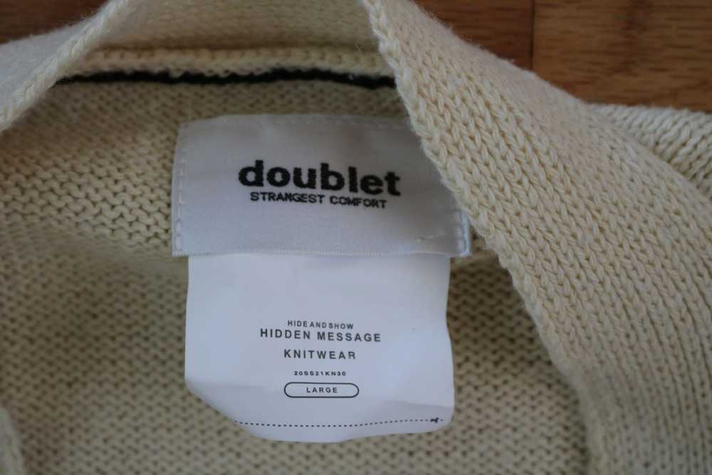 Doublet Doublet SS21 Hidden Message Cardigan - image 5