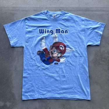 2008 Rare Super Mario Wing Cap Shirt Men's 2024 XL