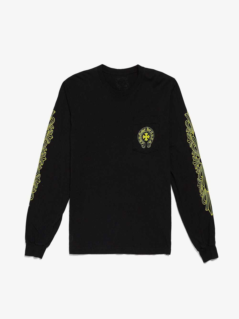 Chrome Hearts Black Yellow Classic Logo Longsleeve - image 1