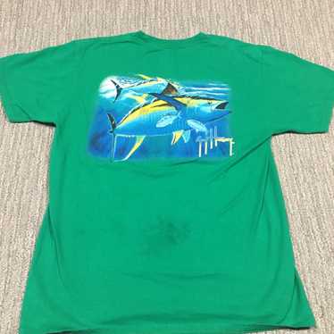 Guy Harvey Guy Harvey Shirt Mens Medium Green Fis… - image 1