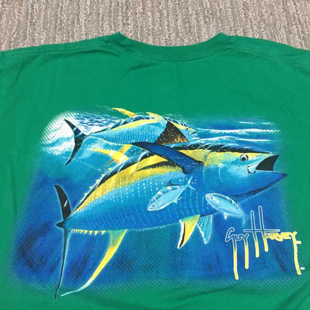 Guy Harvey Guy Harvey Shirt Mens Medium Green Fis… - image 3