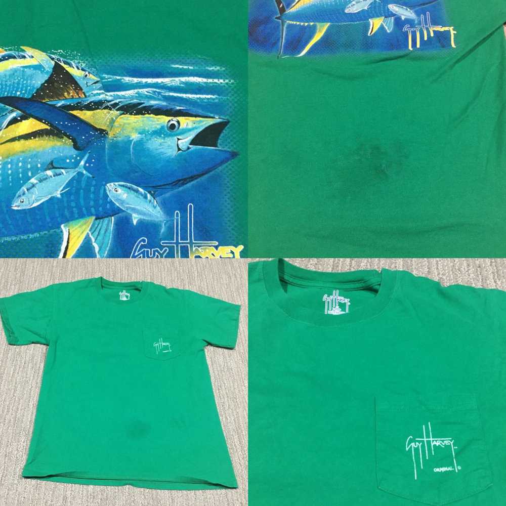 Guy Harvey Guy Harvey Shirt Mens Medium Green Fis… - image 4