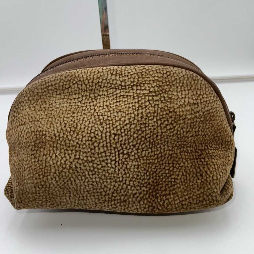 Other BORBONESE Pouch Redwall Quail Pattern Suede… - image 1