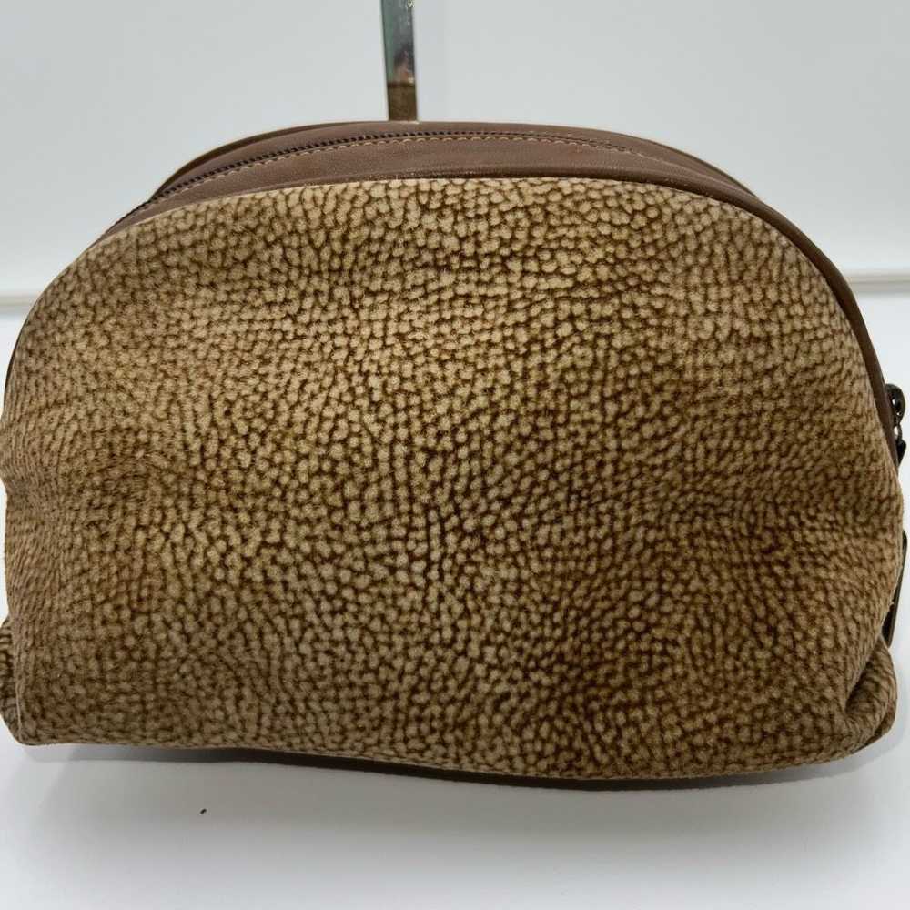 Other BORBONESE Pouch Redwall Quail Pattern Suede… - image 2