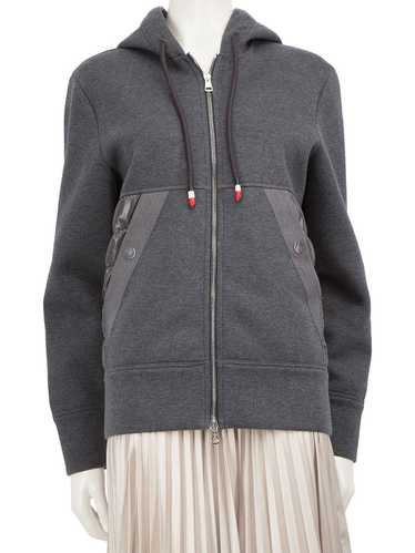 Moncler Grey Hooded Zip Maglia Cardigan - image 1