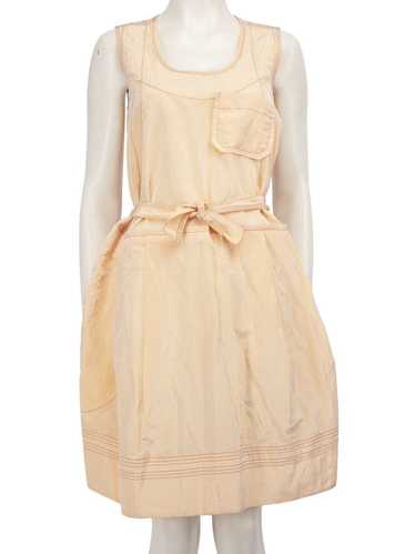 Marni Peach Knee Length Sleeveless Dress