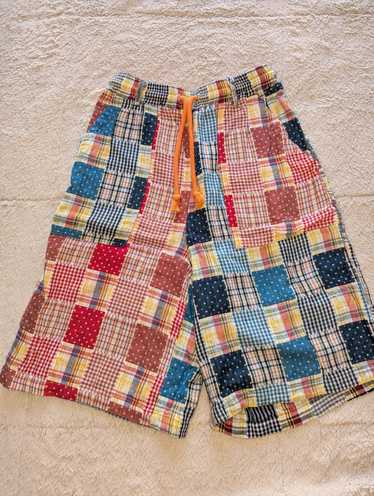 (di)vision (di)vision checkered drawstring shorts