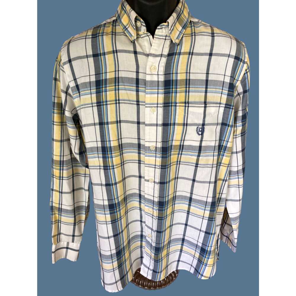 Chaps Chaps Men's Small Button-Down Shirt Yellow … - image 1