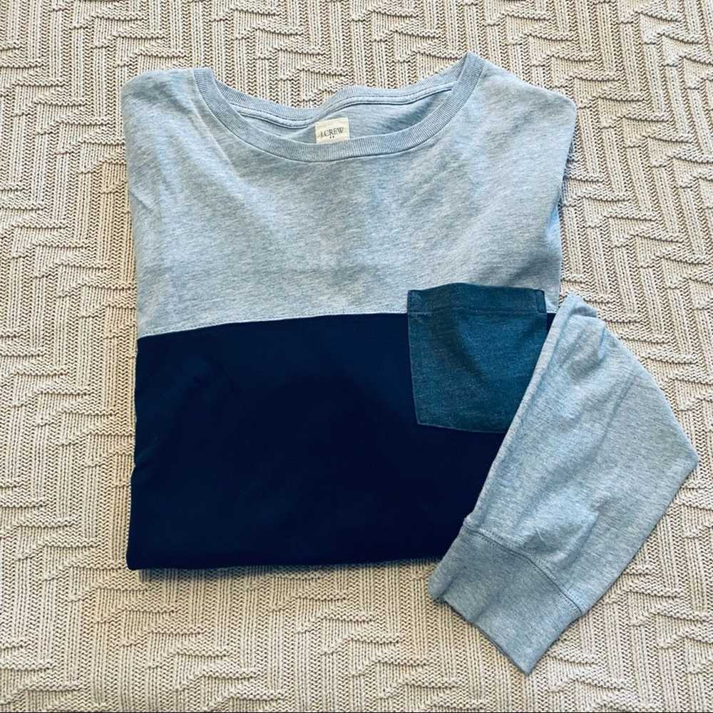 J.Crew J Crew blue long sleeve tee - image 1