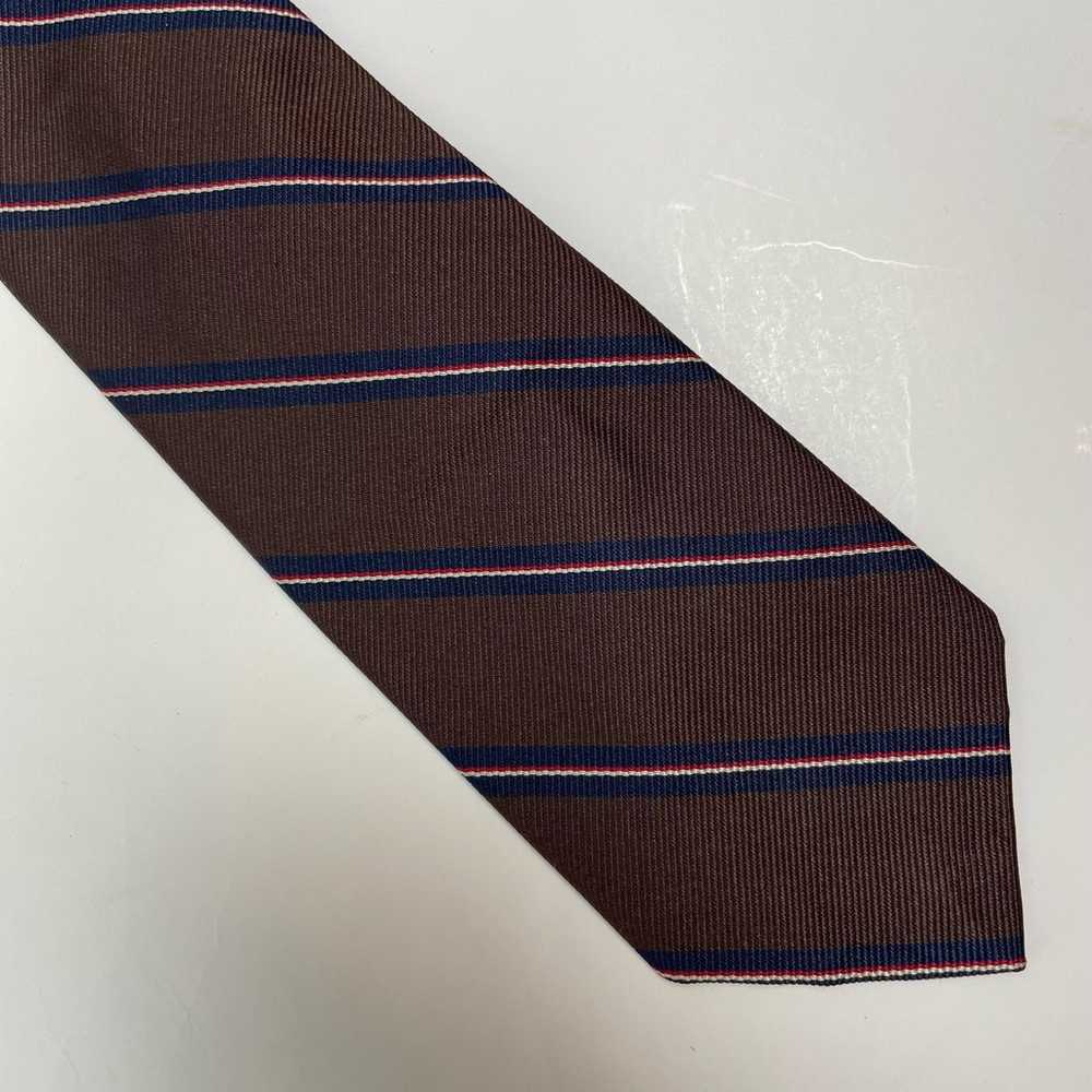 Polo by Ralph Lauren Brown Blue Striped Necktie V… - image 2