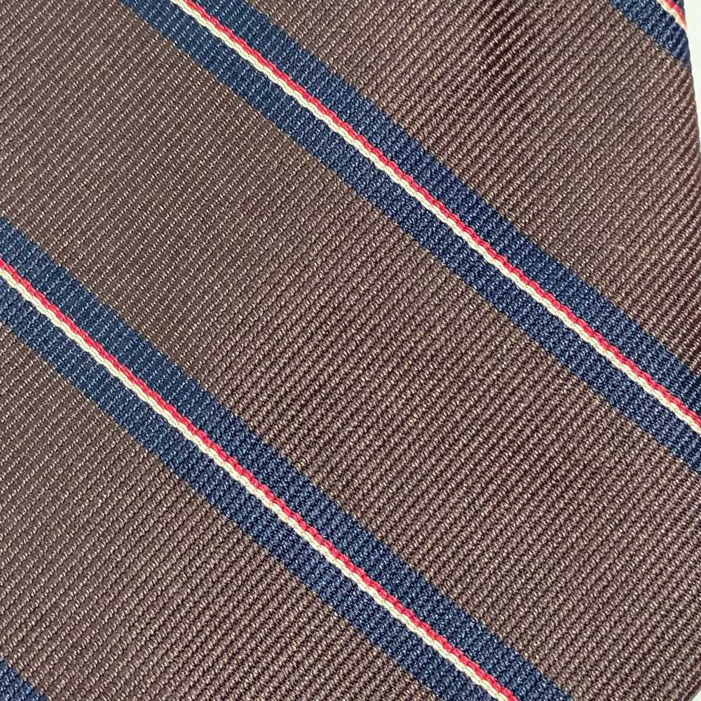 Polo by Ralph Lauren Brown Blue Striped Necktie V… - image 3