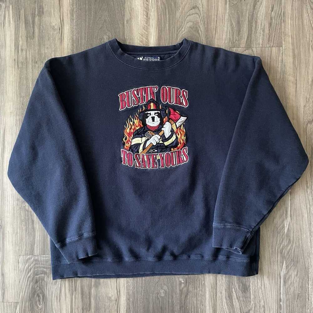 Big Dogs × Vintage Vintage Big Dogs Sweatshirt Me… - image 2