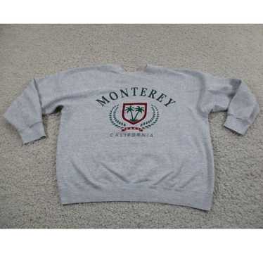 Tultex Vintage Monterey Sweater Mens Large Gray C… - image 1