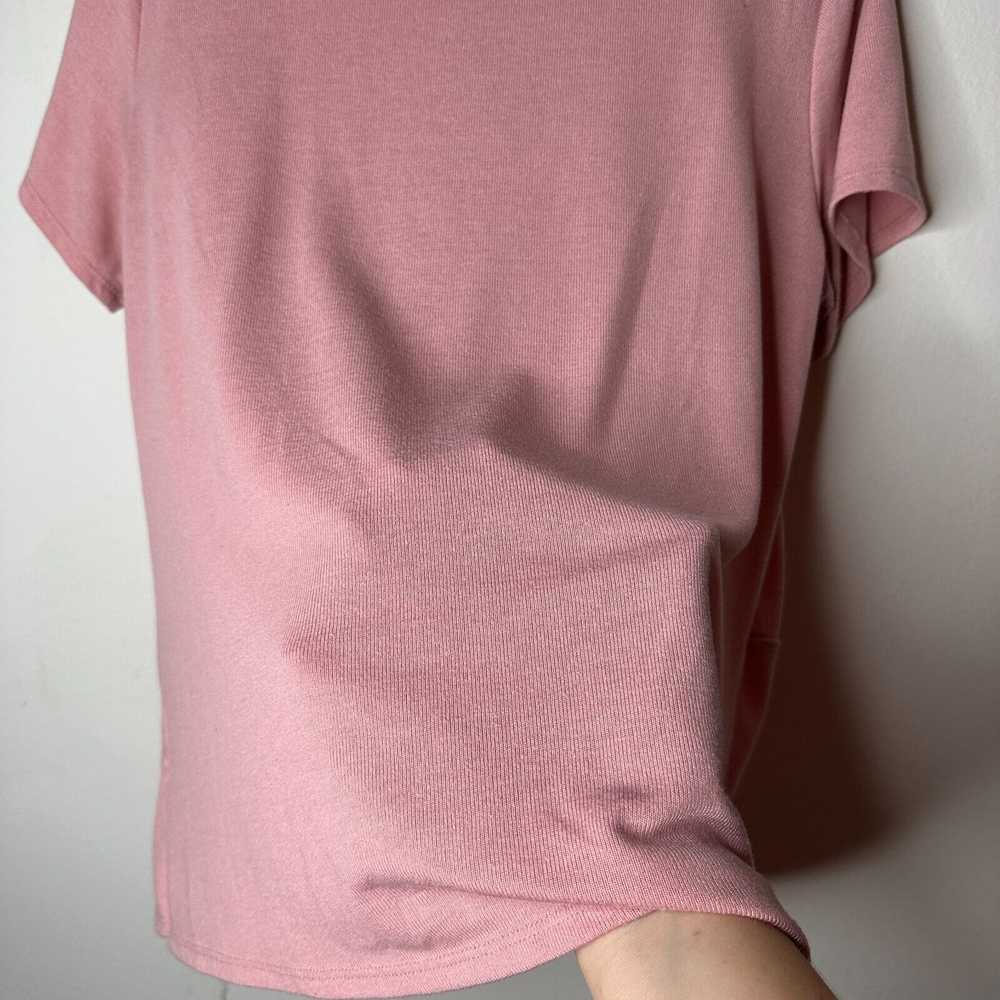 Other Time & Tru Pink Front-Twist Tie Round Neck … - image 7