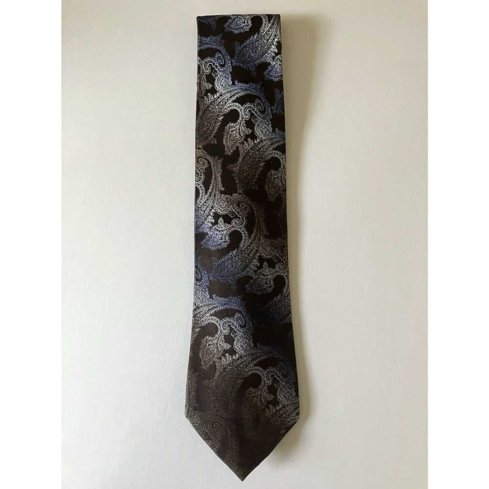 Arrow Arrow Men's Necktie Tie Silk Brown Silver B… - image 2