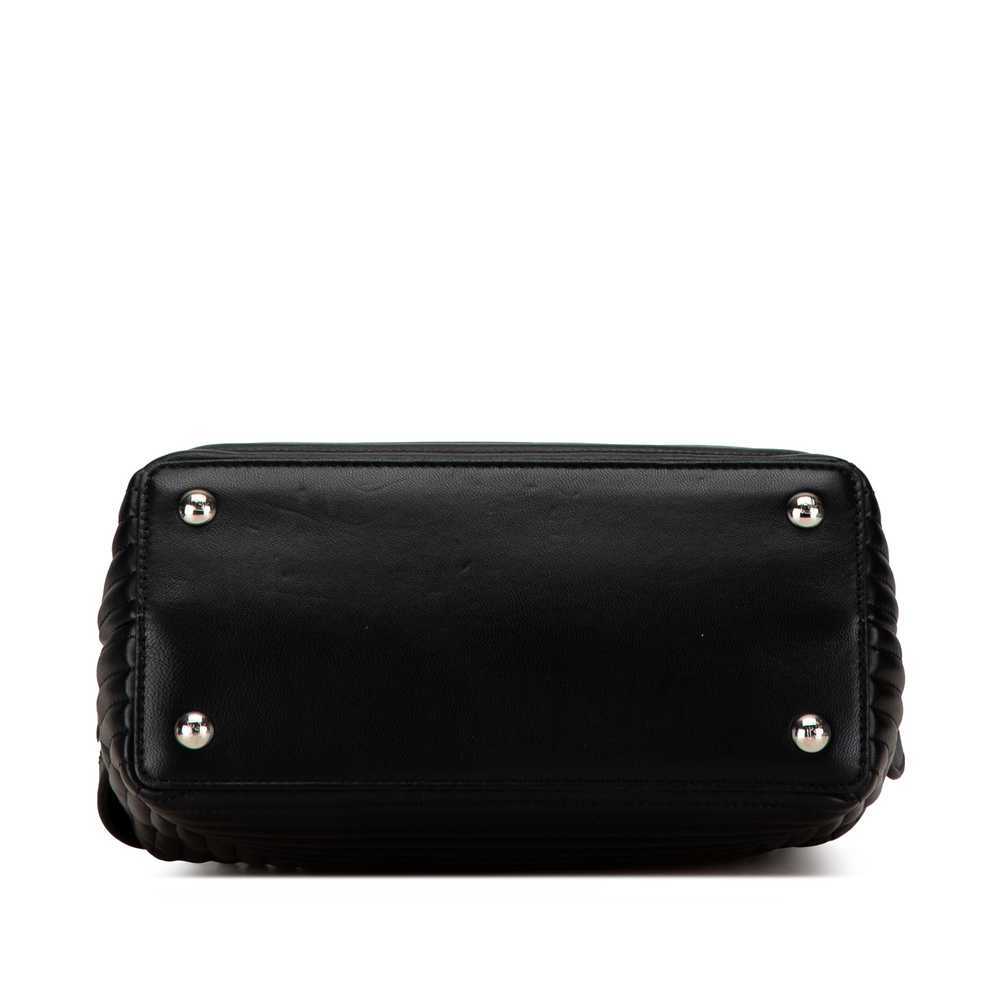 Black Fendi Small Dotcom Click Leather Satchel - image 4