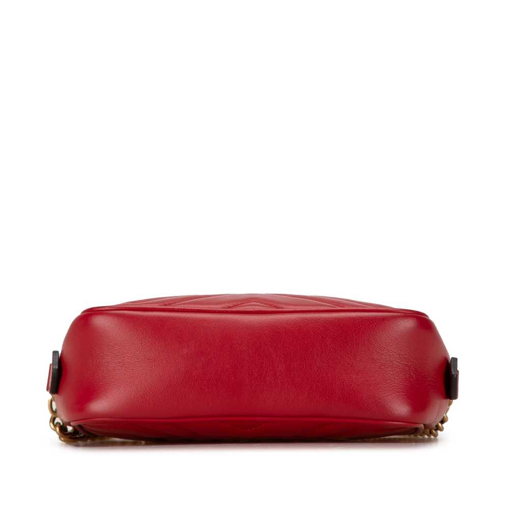 Red Gucci Mini GG Marmont Matelasse Crossbody - image 4