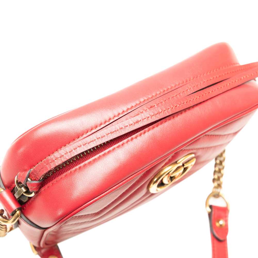 Red Gucci Mini GG Marmont Matelasse Crossbody - image 7