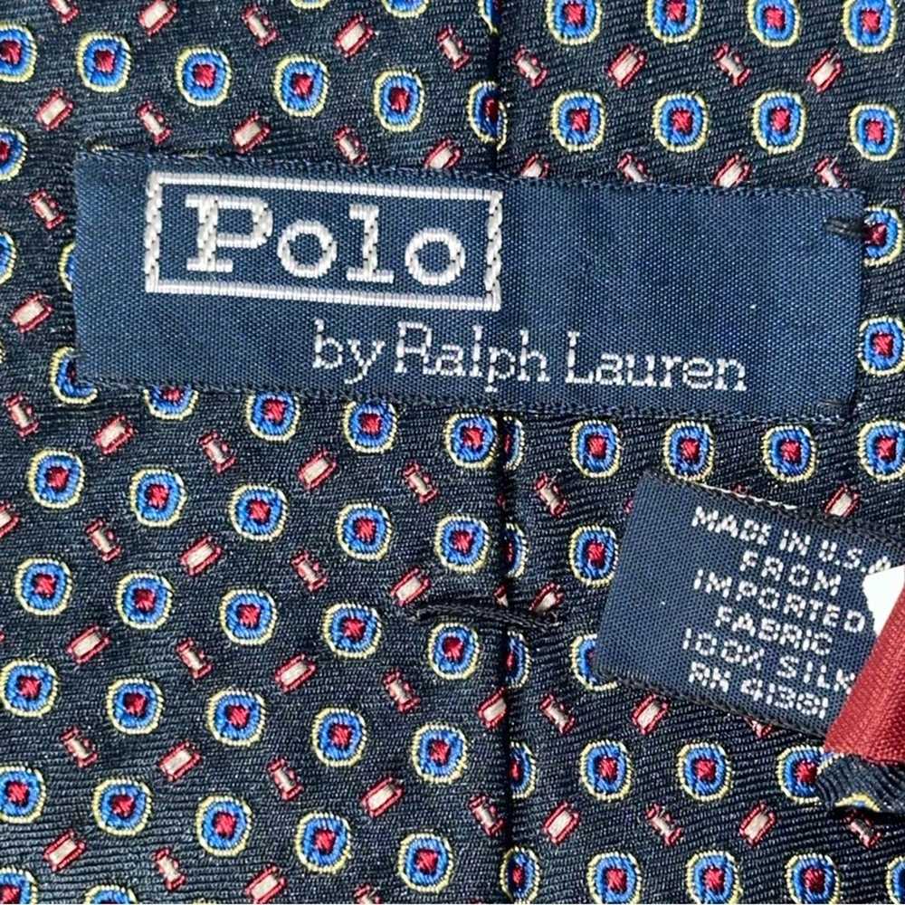 Polo Ralph Lauren Vintage Handmade Navy Blue Red … - image 5