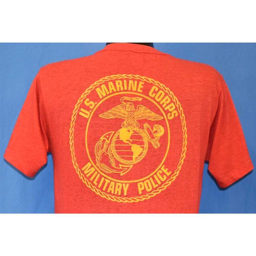 Vintage vintage 80s US MARINE CORPS MILITARY POLI… - image 1