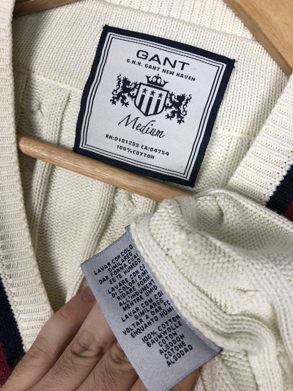 Gant GANT New Haven Sweater Logo Pullover Beige s… - image 8