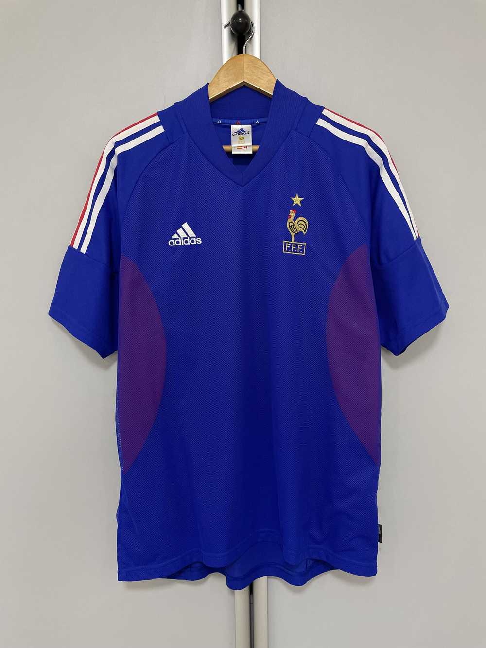 Adidas × Soccer Jersey × Vintage ADIDAS 2002 Fran… - image 3