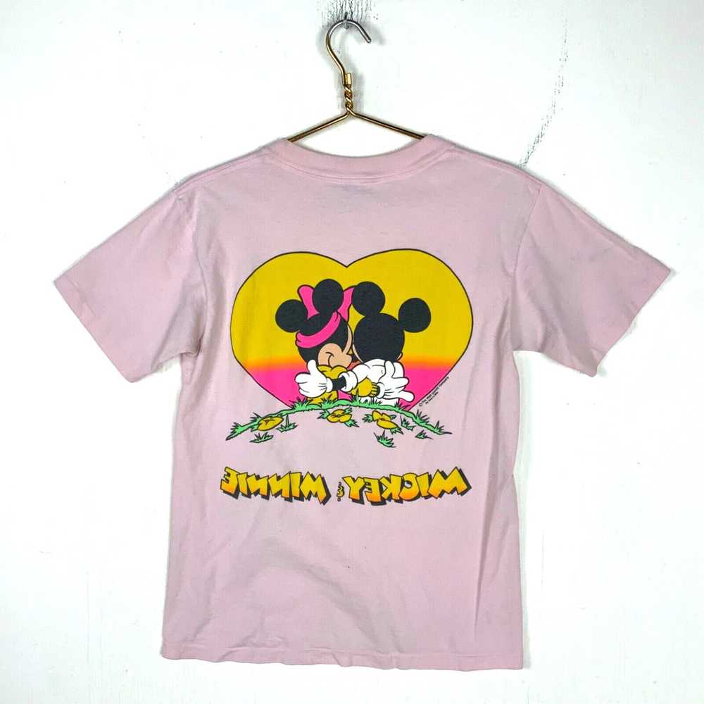 Pinko Vintage Mickey & Minnie Mouse T-Shirt Mediu… - image 2