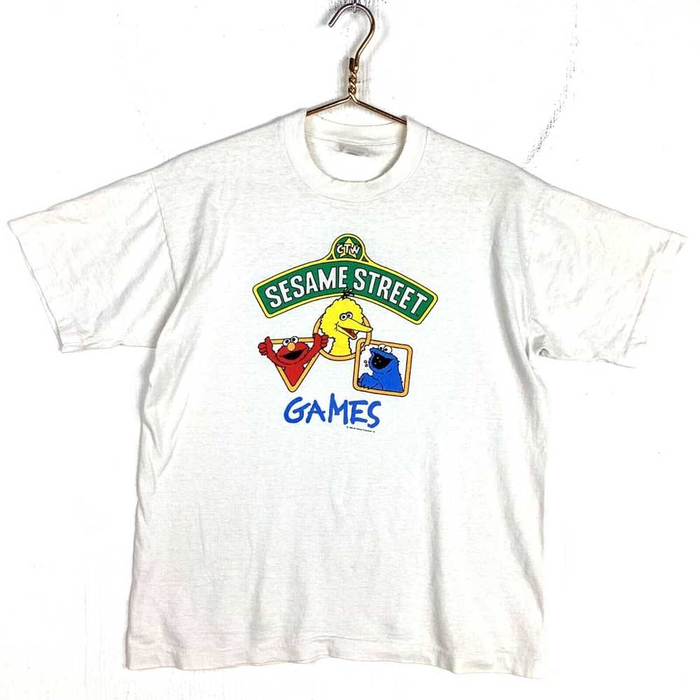 Fruit Of The Loom Vintage Sesame Street Games T-S… - image 2