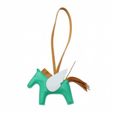 Hermes HERMES Rodeo PM Pegasus Bag Charm Mint/Blu… - image 1