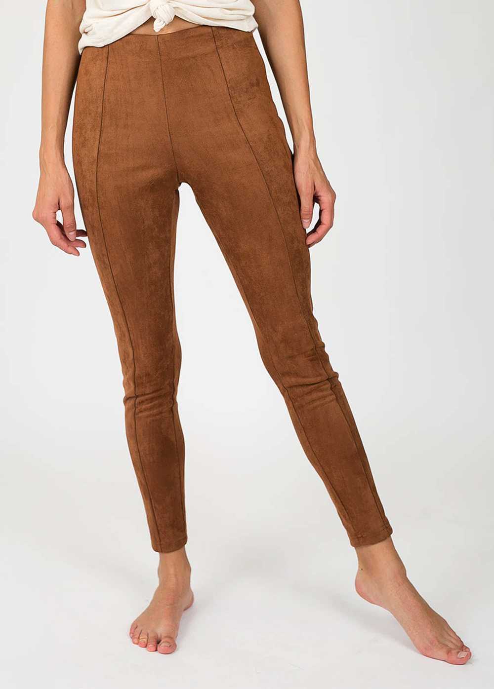 Joyfolie Piper Pant in Camel Brown - image 1