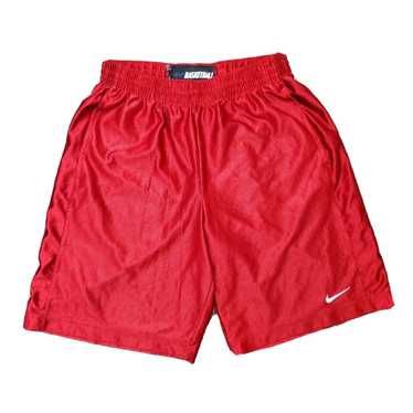 Nike Candy Red Glanz Satin Medium Basketball Short