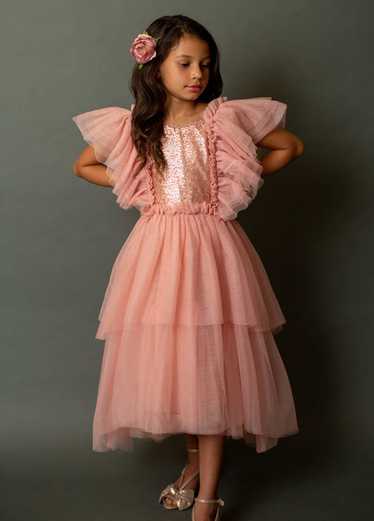 Joyfolie Ayla Petticoat Dress in Rose Dawn - image 1