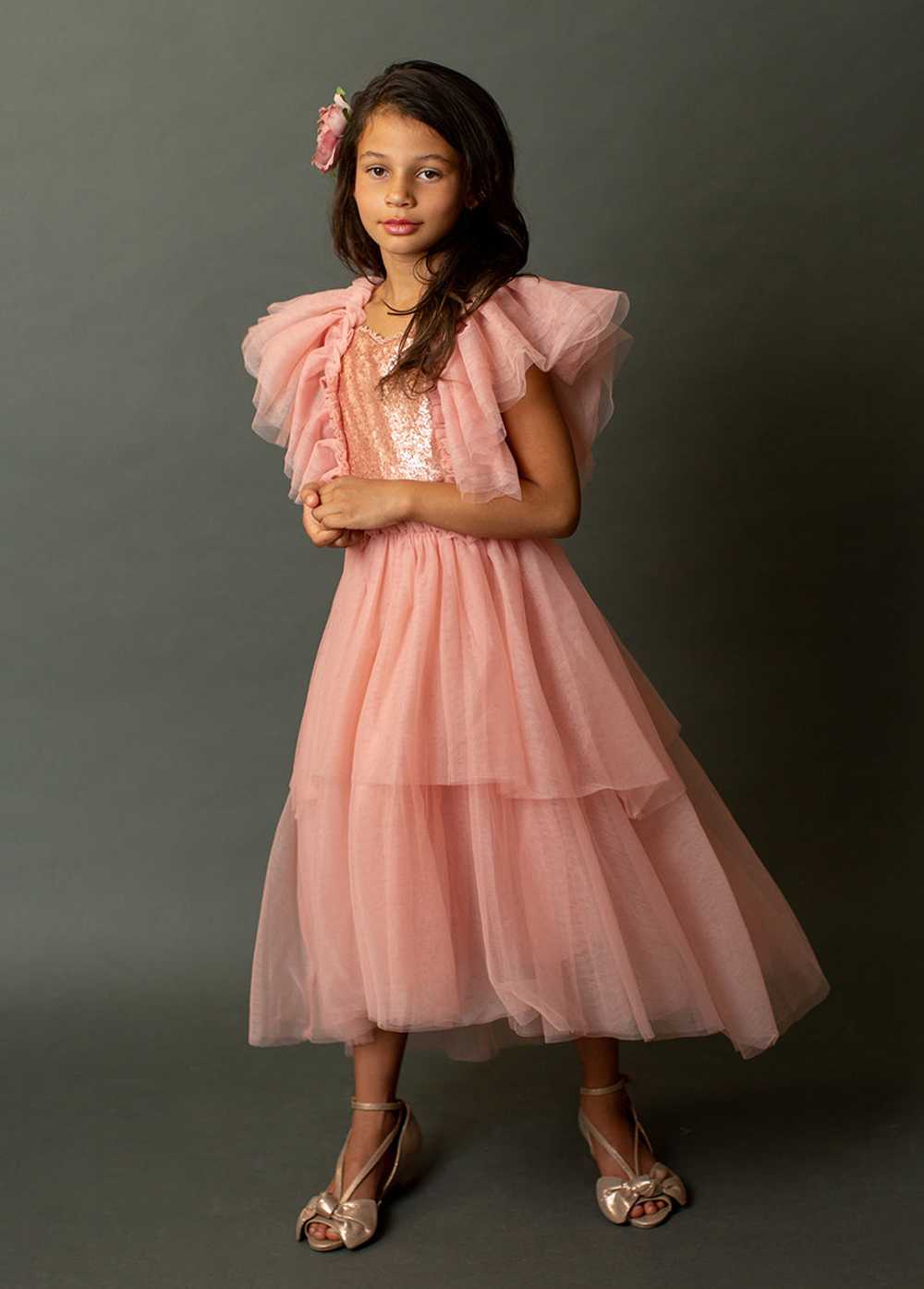 Joyfolie Ayla Petticoat Dress in Rose Dawn - image 3