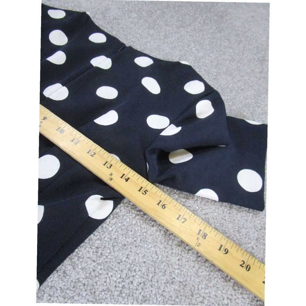 Vintage Navy Blue Polka Dot Body Hugging Fitted W… - image 6