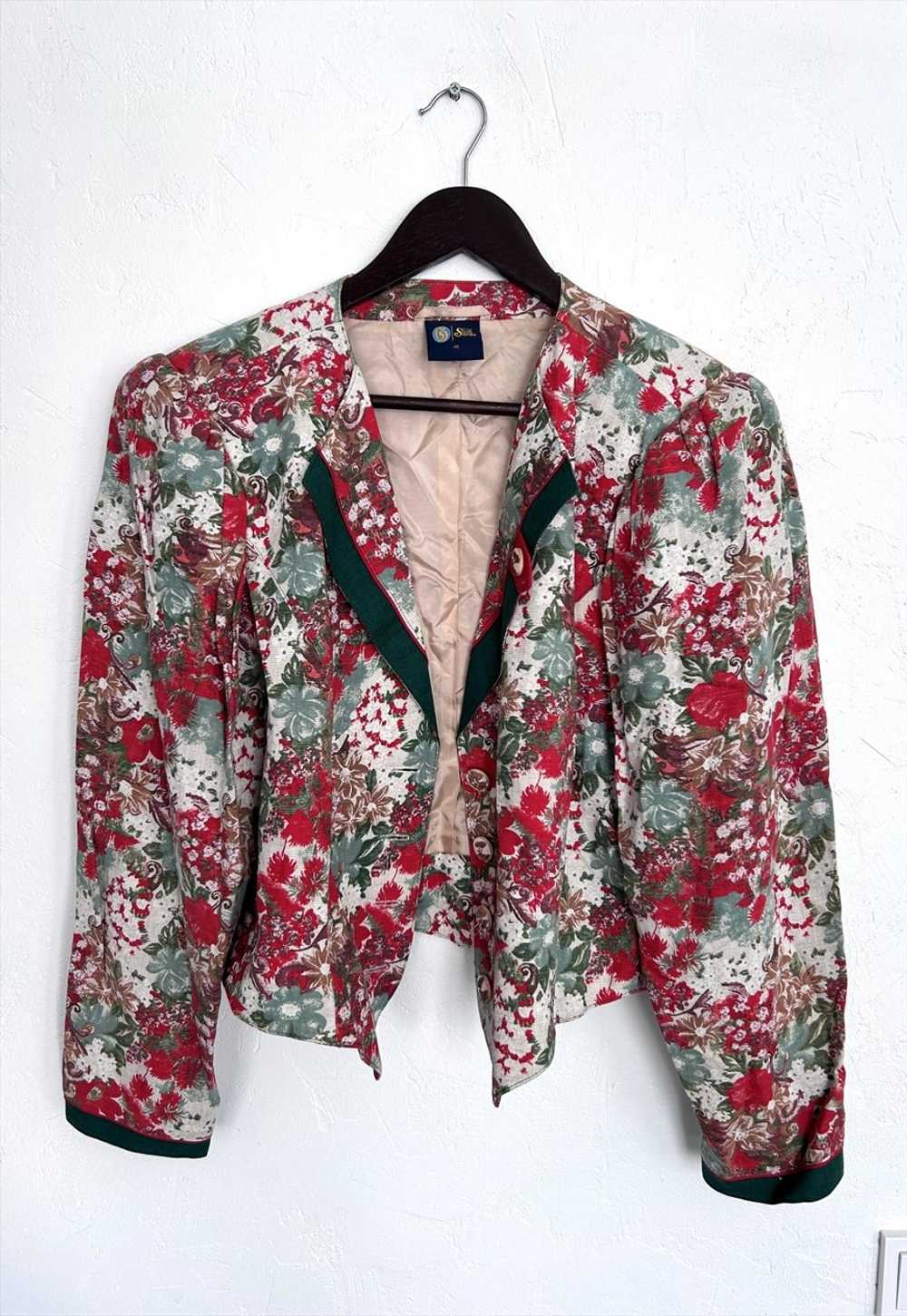 Trachten Floral Country Crop Jacket - L - XL - image 2