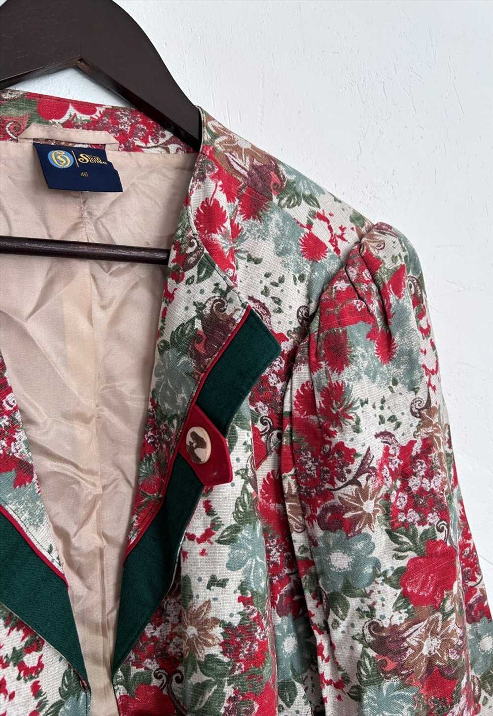 Trachten Floral Country Crop Jacket - L - XL - image 3