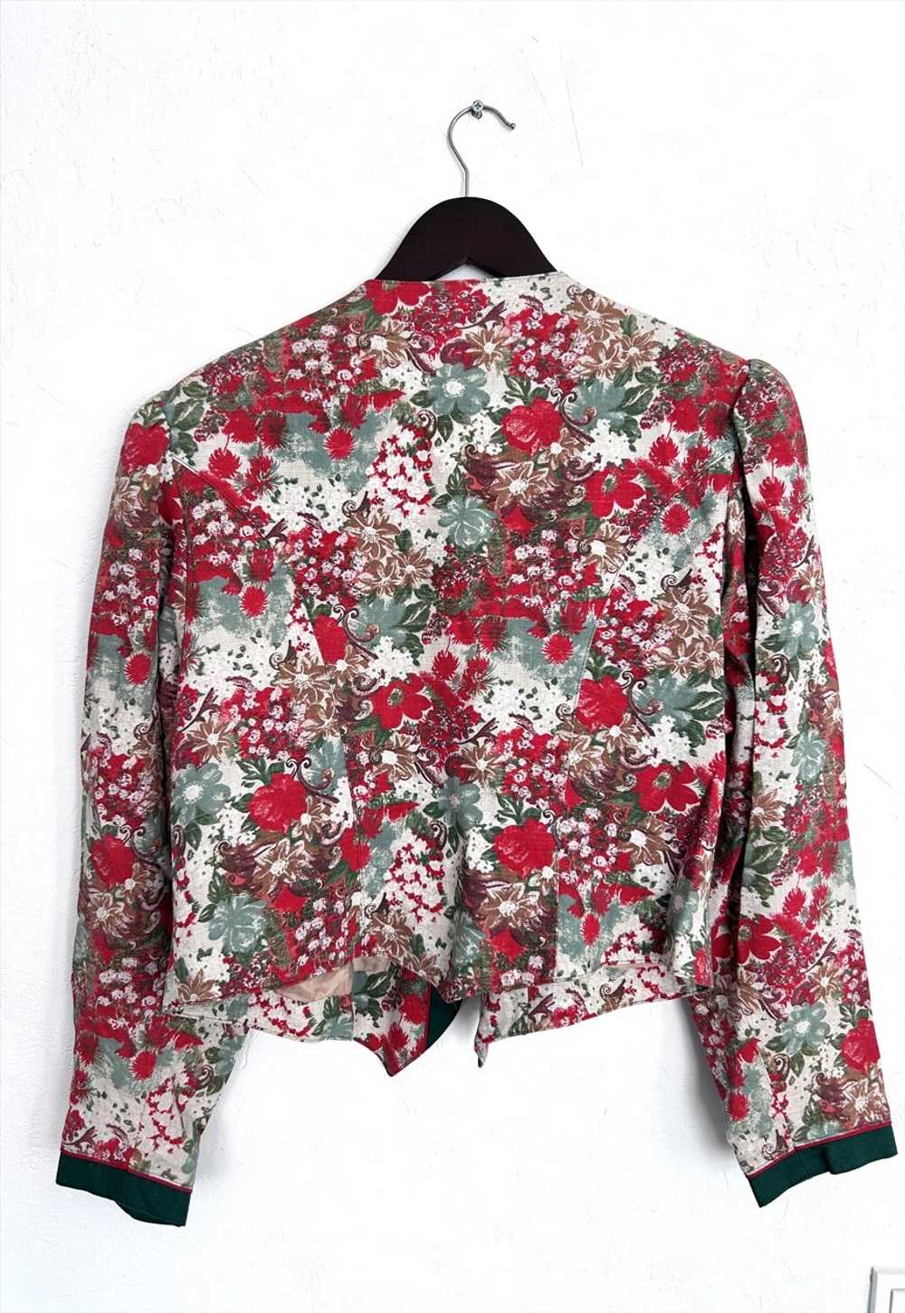 Trachten Floral Country Crop Jacket - L - XL - image 4