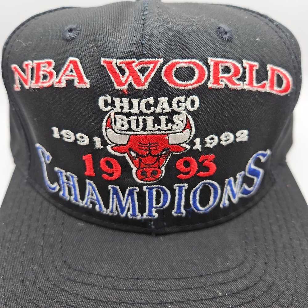 Vintage 1993 Chicago Bulls NBA World Champions Hat - image 2