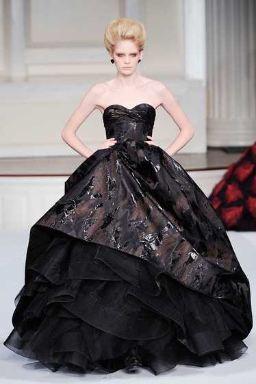 Oscar de la Renta F/W 2009 Black "Paint Strokes" B