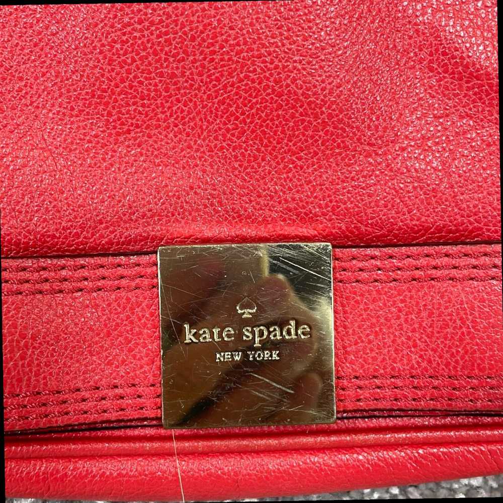 Vintage Authentic Red Leather Kate Spade New York… - image 3