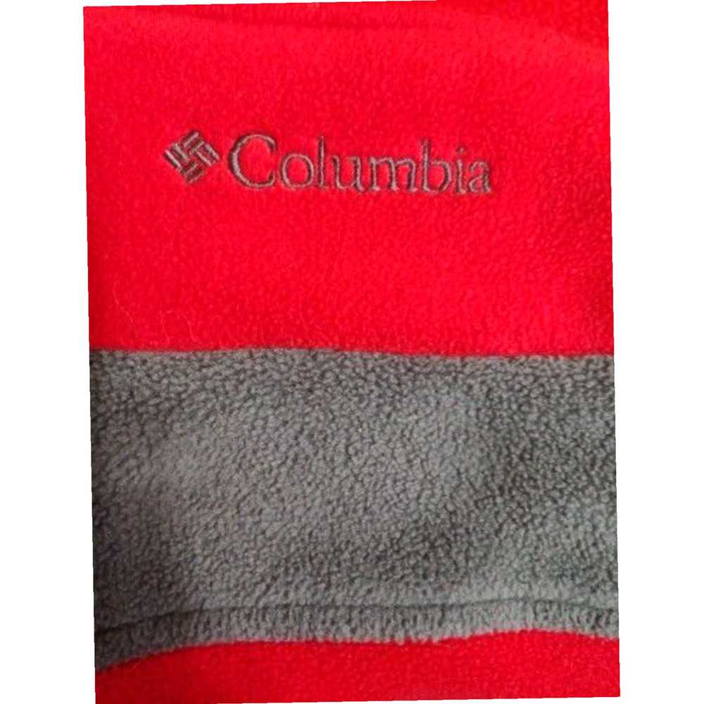 Vintage Womens Red Fleece Mock Neck Zipup Columbi… - image 4